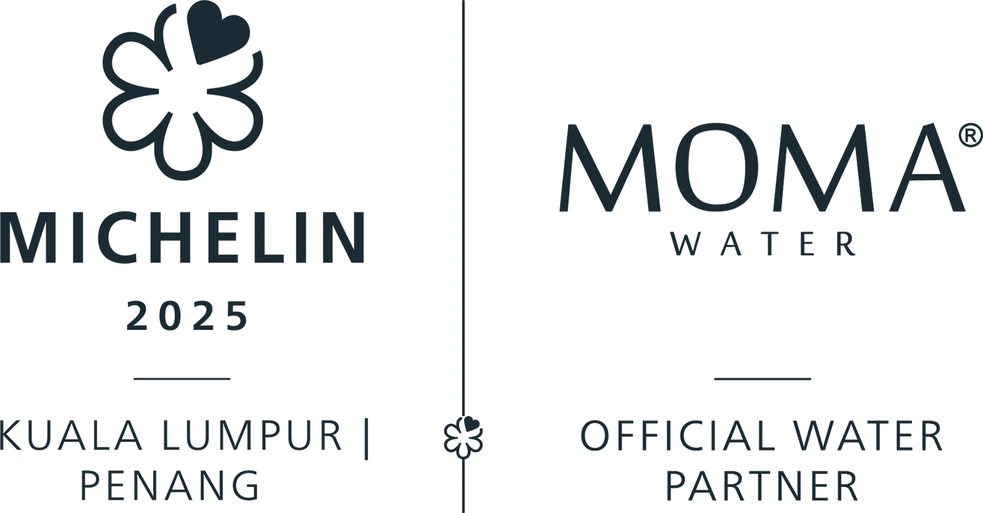 MOMAwater — Official Water Partner of the Michelin Guide, Kuala Lumpur and Penang.